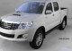 Алюминиевые пороги черные Toyota Hilux 2011-2015 Almond Black - фото 4