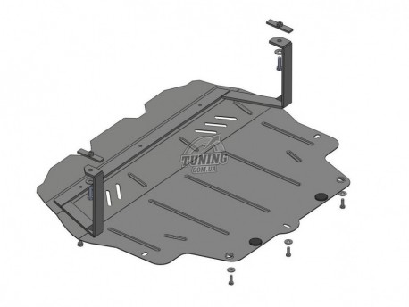 Photo Защита картера Volkswagen Passat B6 2005-2010, B7 10-15 Кольчуга