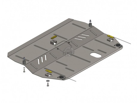 Фото Захист двигуна, КПП і радіатора Ford S-Max 2006-2015 Кольчуга