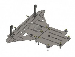 Защита двигателя, КПП и радиатора Audi A5 B8 2007-2011 Кольчуга