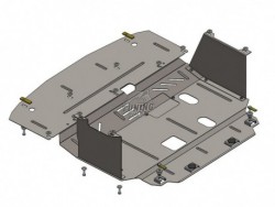 Защита двигателя, КПП и радиатора Kia Ceed 2012- V-1.6i, 1.6 CRDI Кольчуга