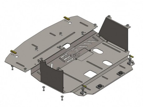 Photo Защита двигателя, КПП и радиатора Kia Ceed 2012- V-1.6i, 1.6 CRDI Кольчуга