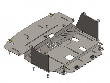 Фото Захист двигуна, КПП і радіатора Kia Ceed 2012- V-1.6 i, 1.6 CRDI Кольчуга