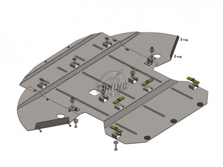 Фото Захист двигуна, КПП і радіатора Audi A8 D3 2002-2010 Кольчуга