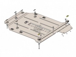 Захист двигуна, КПП Mercedes B-Class W245, Т245 2005-2011 Кольчуга