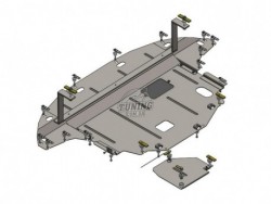 Захист двигуна, КПП та радіатора Kia Niro Hybrid 2016-2022 Кольчуга