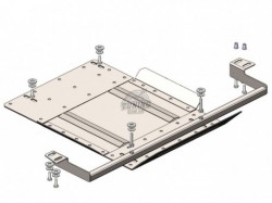 Защита раздатки Mitsubishi L200 2015-2019 c АКПП Кольчуга