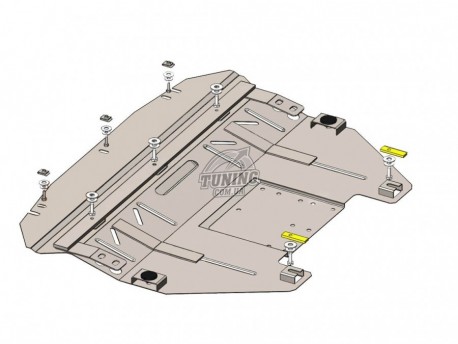 Photo Защита двигателя, КПП и радиатора Mini Countryman R60 2010-2016 Кольчуга