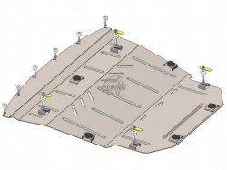 Захист двигуна, КПП і радіатора Nissan Qashqai J11 2017- Кольчуга