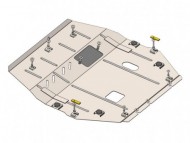 Защита двигателя, КПП и радиатора Mitsubishi Eclipse Cross 2017-2020 Кольчуга