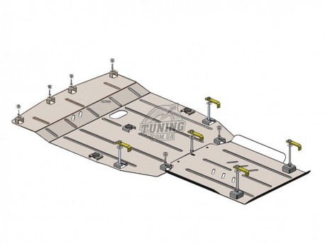 Photo Защита двигателя, КПП и радиатора Hyundai H1 2018- Кольчуга