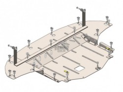 Захист двигуна, КПП і радіатора Kia Ceed 2018- Кольчуга