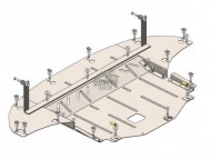 Захист двигуна, КПП і радіатора Kia Ceed 2018- Кольчуга