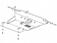 Захист картера Toyota Rav-4 2000-2006 Кольчуга