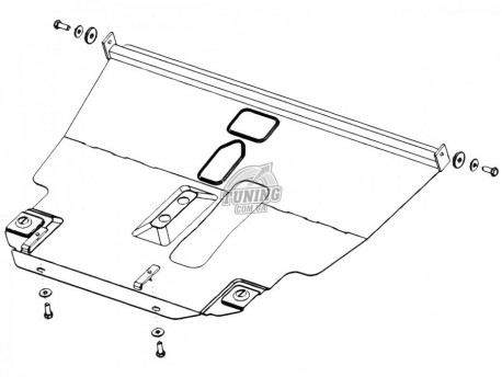 Фото Захист картера Toyota Avensis 2003-2009 Кольчуга