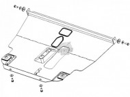 Захист картера Toyota Avensis 2003-2009 Кольчуга