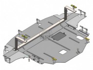 Захист двигуна, КПП і радіатора Hyundai Ioniq 2016- Кольчуга ZiPoFlex