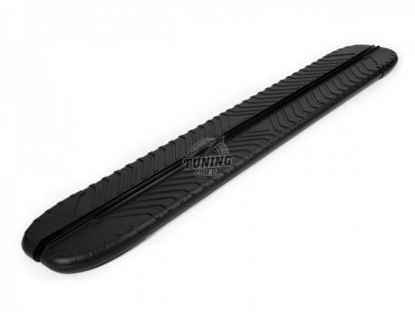 Photo Черные алюминиевые подножки Fiat Doblo 10-15, 15- Boshporus Black Erkul