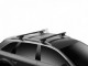 Чорний алюмінієвий багажник на рейлінги Fiat Freemont 2011-2016 Thule Wingbar Evo - фото 3