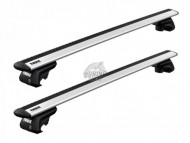 Алюмінієвий аеродинамічний багажник на рейлінги Mercedes GL X166 2012-2016 Thule Wingbar Evo