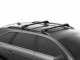 Алюминиевый черный багажник на рейлинги Mitsubishi Pajero 2006- Thule Wingbar Edge - фото 2