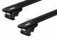 Черный аэродинамический багажник Toyota Hilux SW4 2005-2015 Thule Wingbar Evo - фото 2