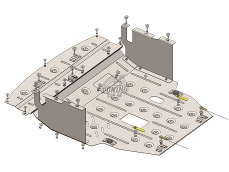 Фото Захист двигуна Kia Carnival III YP 2015-2020 Кольчуга