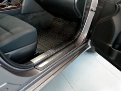 Накладки на внутренние пороги Toyota Camry V50 11-14, 14- Premium