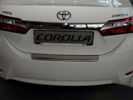 Накладка на бампер з загином Toyota Corolla E18 2013- Premium