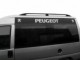 Рейлинги на крышу Peugeot Expert 1994-2006 черные с ABS наконечниками - фото 2