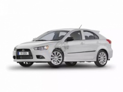 Молдинги дверей Mitsubishi Lancer X 2007- Rider