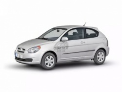 Молдинги дверей Hyundai Accent 2006-2010 3 двери Rider