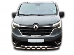 Передній вус подвійна труба з грилем на Renault Trafic 2021-