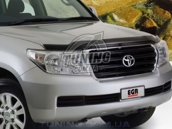 Дефлектор капота на Toyota Land Cruiser 200 2007-2015 EGR темный