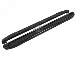 Пороги черные Mitsubishi Pajero Sport 2008-2015, 2015- Sapphire V2 Black