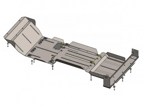 Фото Защита двигателя Nissan Navara III D40 2010-2014 Кольчуга