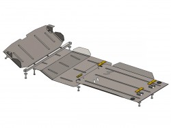 Защита двигателя и КПП Mitsubishi Pajero Sport 1998-2009 АКПП Кольчуга