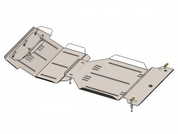 Защита двигателя и КПП Jeep Liberty 2001-2008 Кольчуга ZiPoFlex