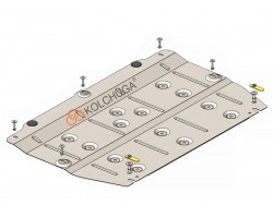 Захист двигуна та КПП Jac J7 2019- Кольчуга ZiPoFlex