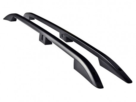 Фото Рейлінги на дах Volkswagen Amarok 2010-2020 чорні з алюмінію Crown