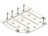 Захист двигуна та КПП Nissan Note 2014-2020 Кольчуга ZiPoFlex