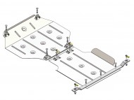 Захист двигуна та КПП Subaru Forester 2008-2012 Кольчуга ZiPoFlex