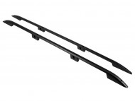 Рейлинги на крышу Volkswagen T5, T6 03-15, 15-24 длинная база Crown черные