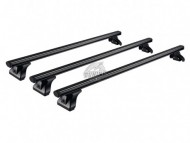 Чорний алюмінієвий багажник на штатне місце Opel Vivaro 2019- Cruz Alu Cargo Black