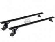 Черный багажник на гладкую крышу Alfa Romeo Giulietta хэтчбек 2011-2020 Cruz Airo Dark