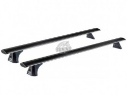 Черный багажник на штатное место Fiat Panda 5 дверей 2003-2012 Cruz Airo Dark