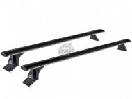 Чорний аеродинамічний багажник на гладкий дах Nissan Qashqai J12 2021- CRUZ Airo Dark