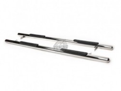 Пороги труби з накладками Mitsubishi Pajero Sport 1998-2009