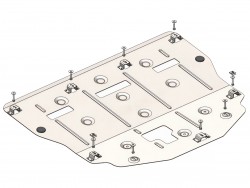 Захист двигуна Hyundai Kona 2023- Кольчуга ZiPoFlex