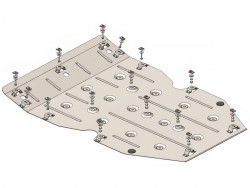 Захист двигуна та КПП Audi Q5 2017- V-2.0 TFSI Кольчуга ZiPoFlex